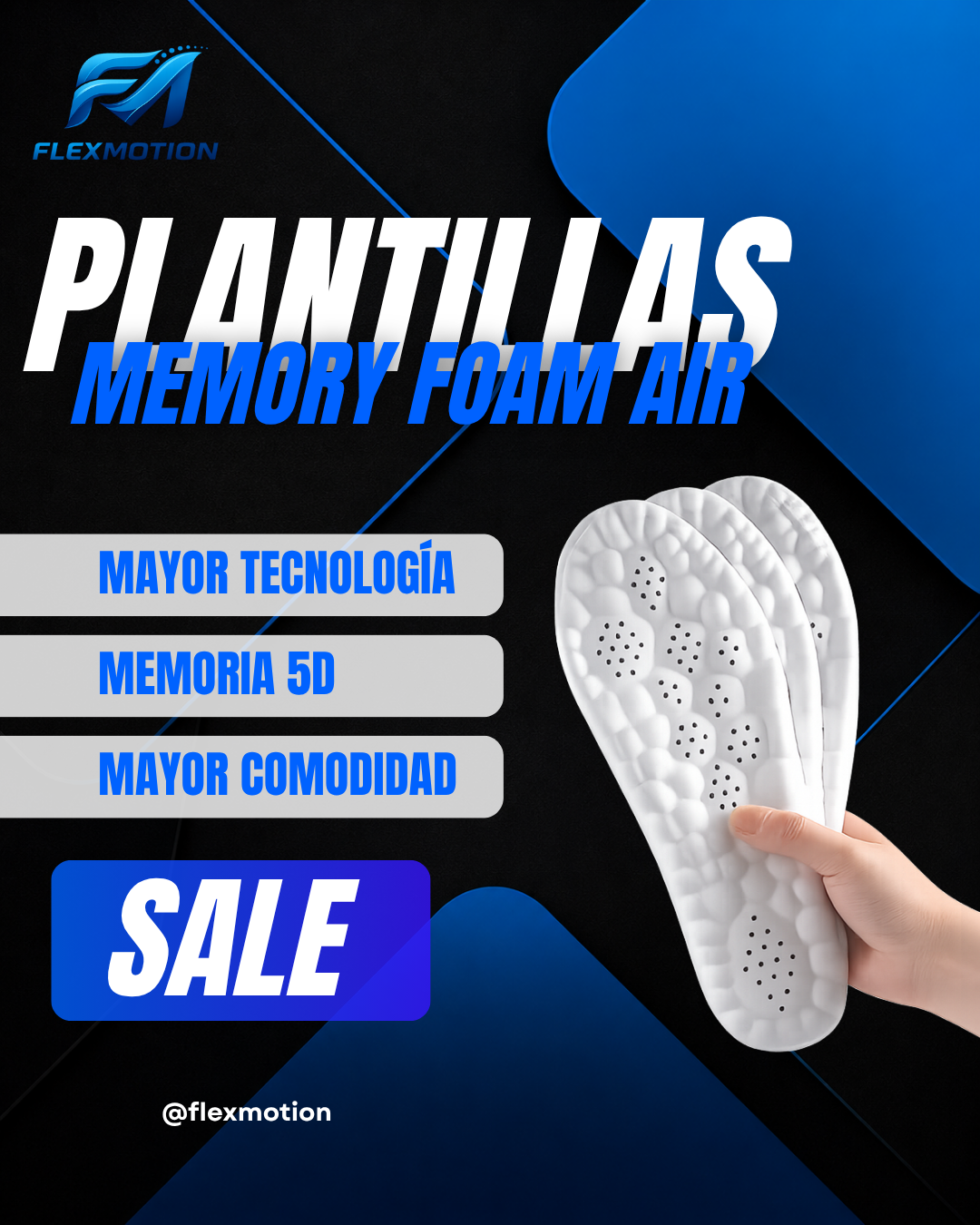 Plantillas Memory-Foam Air de FlexMotion